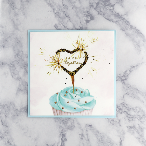 Heart Cupcake Wedding Shower Card