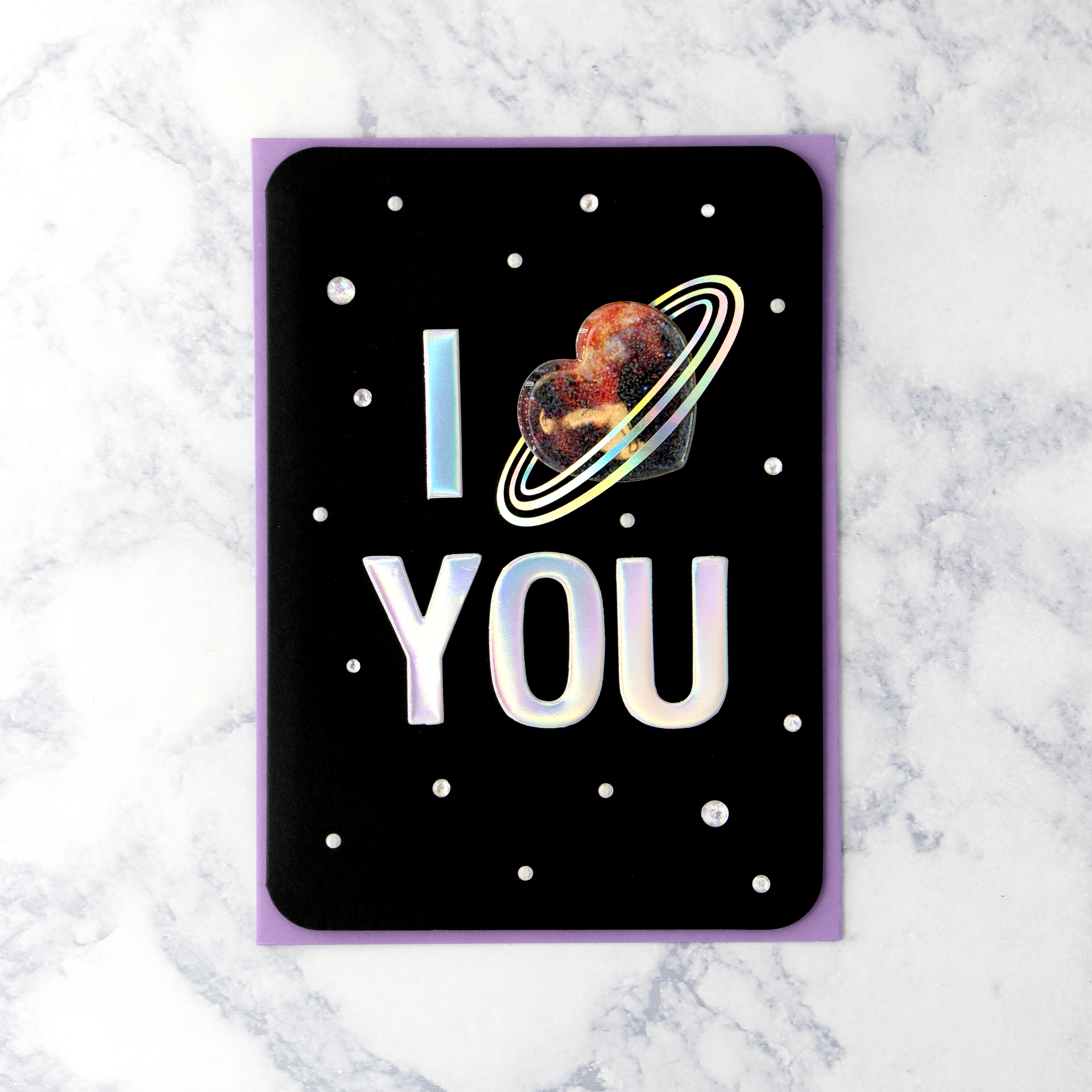 Heart Planet Valentine’s Day Card