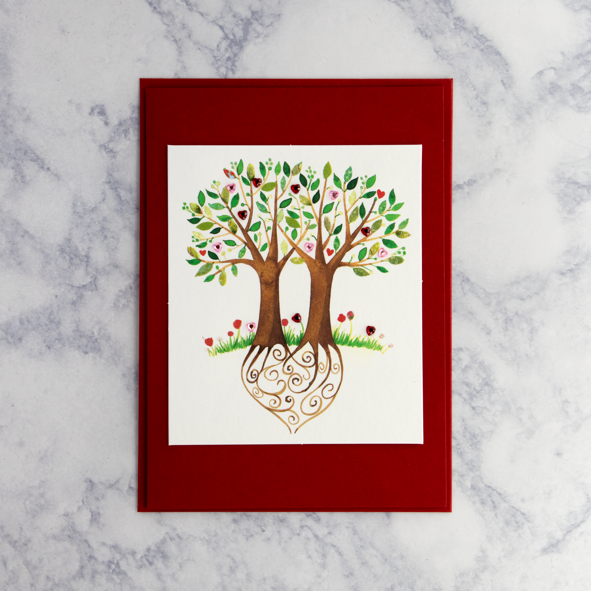 Heart Trees Valentine's Day Card