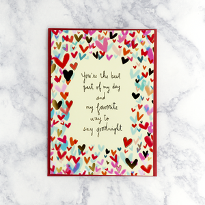 Illustrated Hearts Anniversary Card