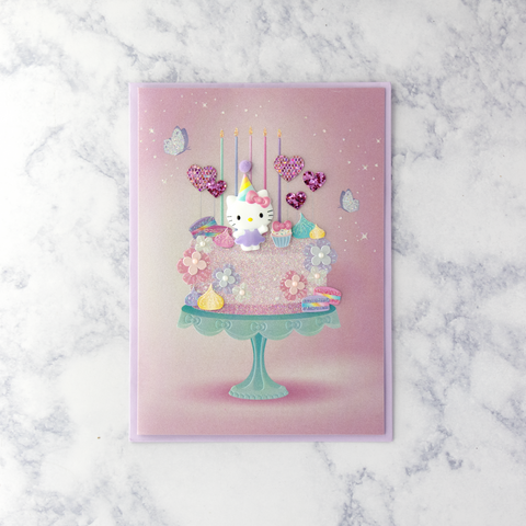 Hello Kitty Birthday Cake Birthday Card