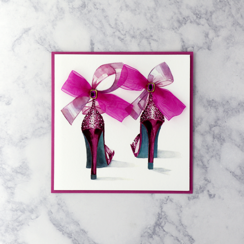 Illustrated High Heel Shoes Birthday Card