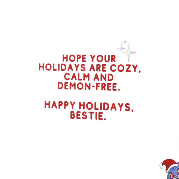 Hojak-do (Tiger) & Ramen "Deck The Halls" Holiday Card (with Enamel Pin!)