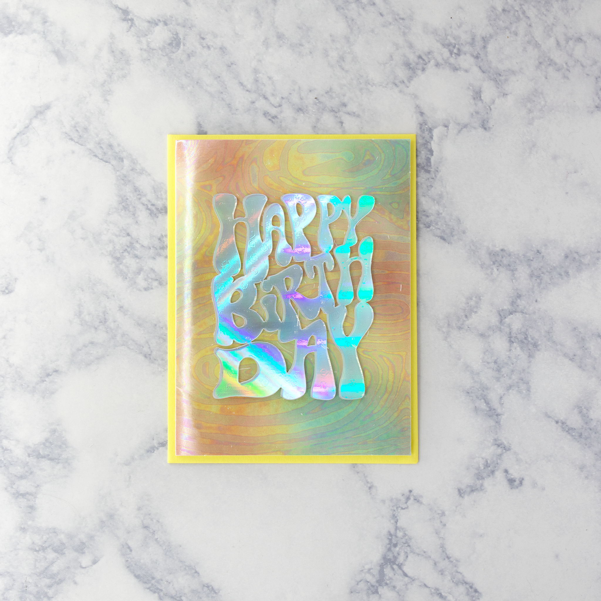 holographic birthday cards Holographic Groovy Birthday Card – Bonsai Paper Co