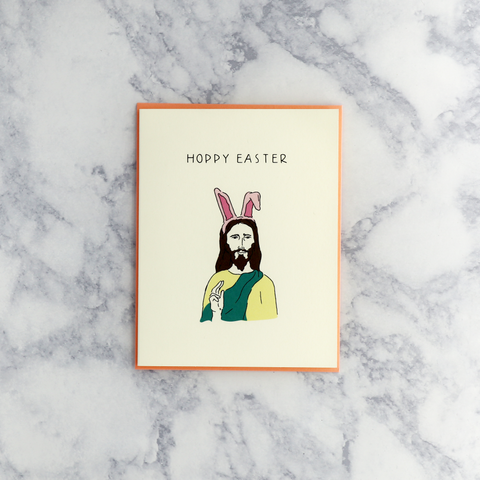 "Hoppy" Bunny Jesus Easter Card