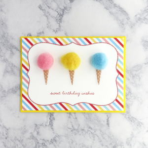 Cotton Candy Birthday Card