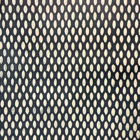 Handmade Black Batik Rain Drops Flat Wrap