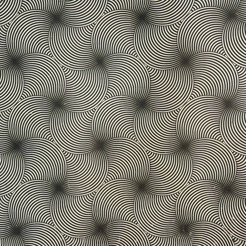 Handmade Black Graphical Flat Wrap