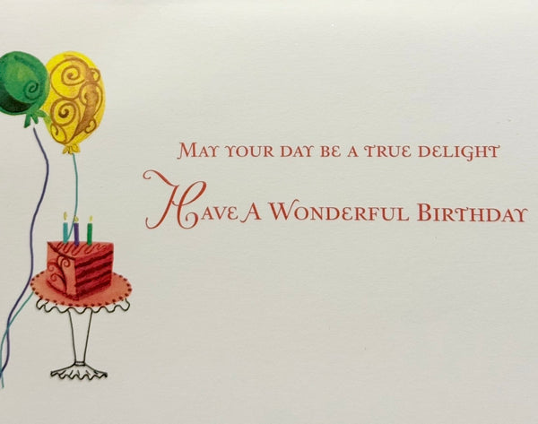 Illustrated Colorful Cakes Birthday Card