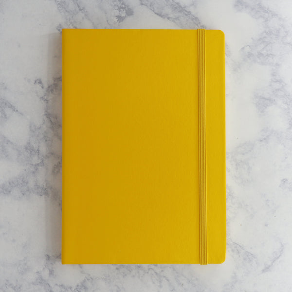A5 Sunflower Medium Dotted Hardcover Notebook