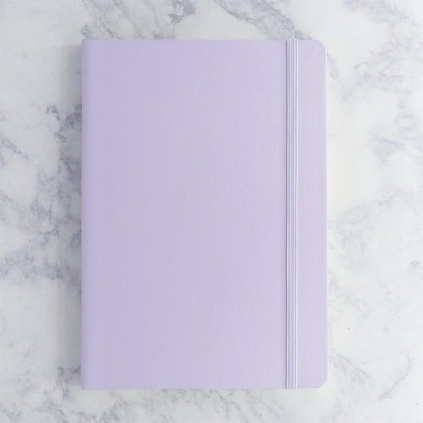 A5 Lilac Medium Dotted Hardcover Notebook