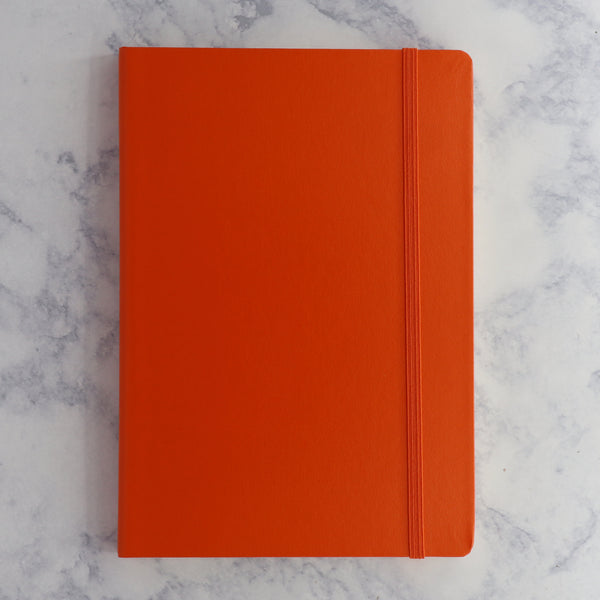 A5 Pumpkin Medium Squared Hardcover Notebook