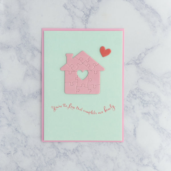 Puzzle House Mother's Day Card (For Mom)