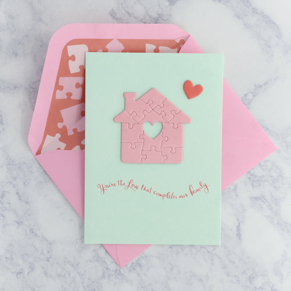Puzzle House Mother's Day Card (For Mom)