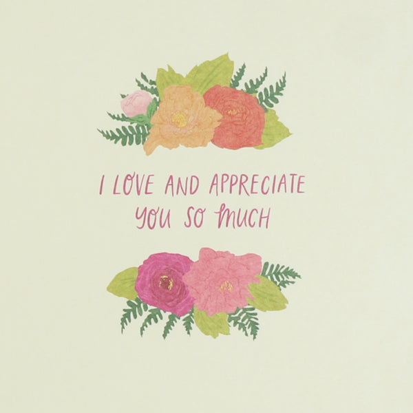 Bold Floral Text Mother's Day Card (For Mom)