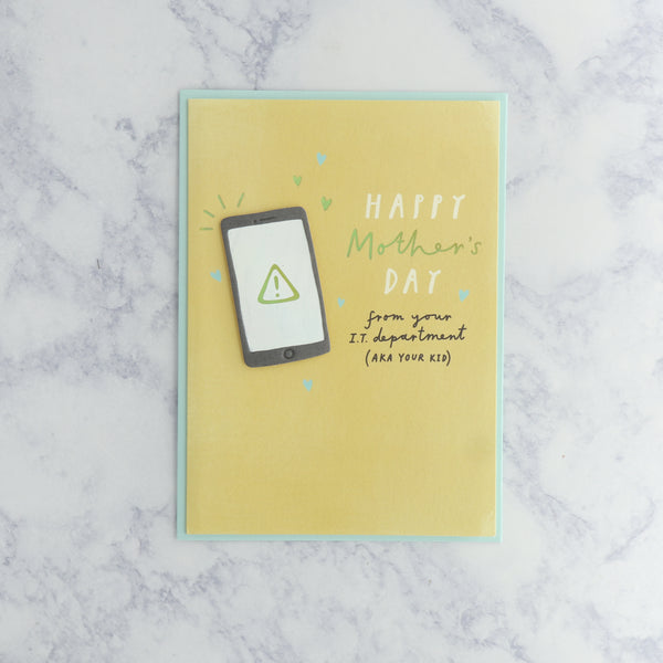 IT Department Mother's Day Card (For Mom)