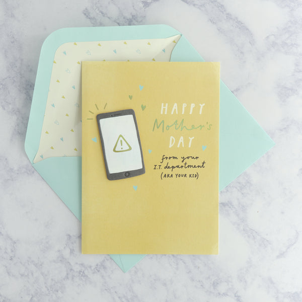 IT Department Mother's Day Card (For Mom)