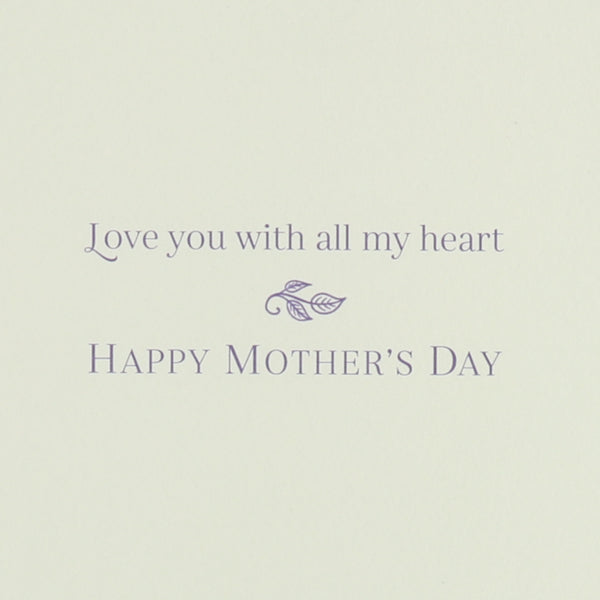 Gold Leaves & Lettering Mother's Day Card (For Mom)
