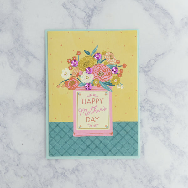 Tin Can Vase Mother's Day Card
