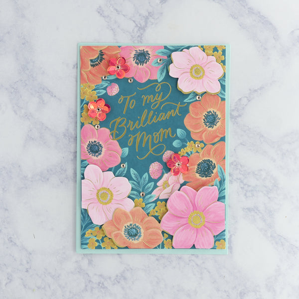 Floral Border Mother's Day Card