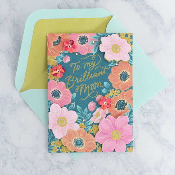 Floral Border Mother's Day Card