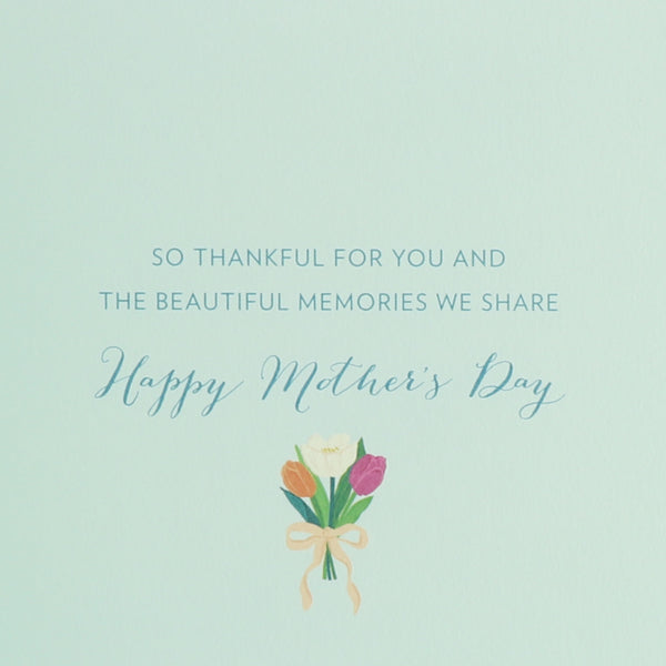 Laser-Cut Tulip Bouquet Mother's Day Card (For Mom)