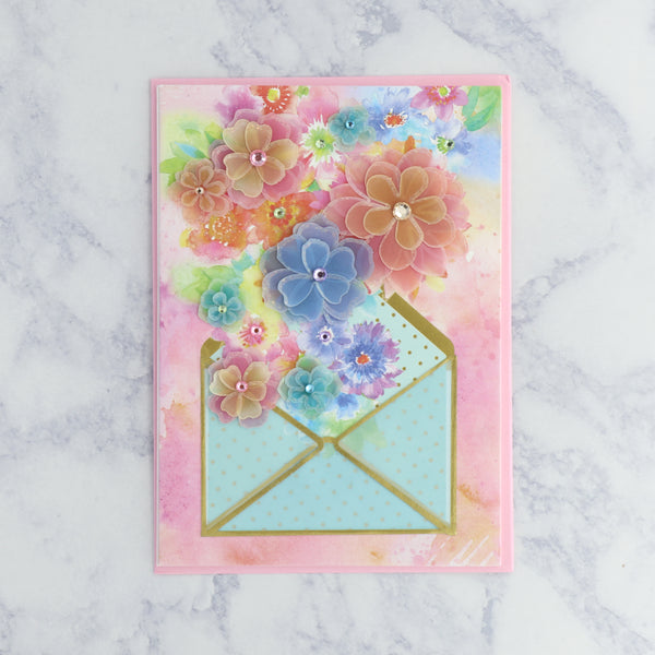 Flowers In Envelope Mother's Day Card
