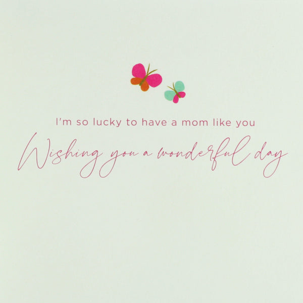 Lettering Mom Day Mother's Day Card