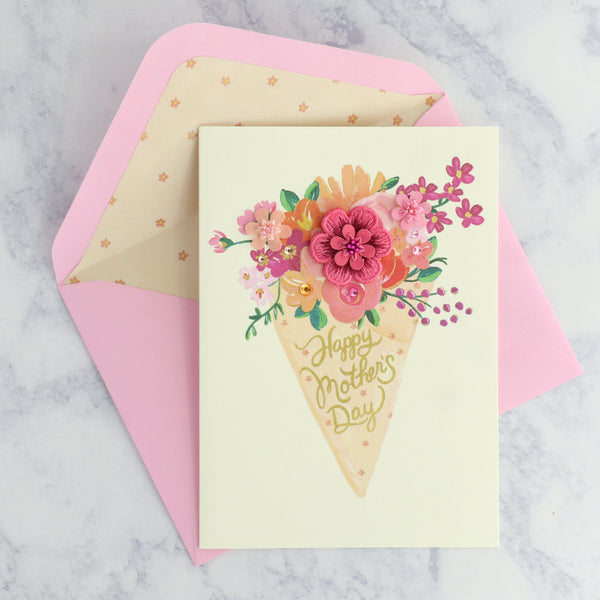 Wrapped Bouquet Mother's Day Card