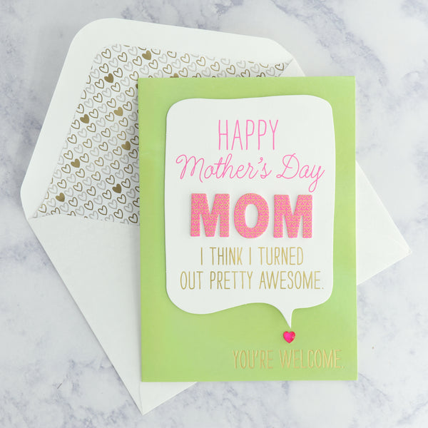 "Pretty Awesome" Mother's Day Card (For Mom)