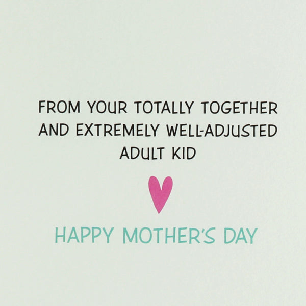 Elephant Holding Flower Mother's Day Card (For Mom)