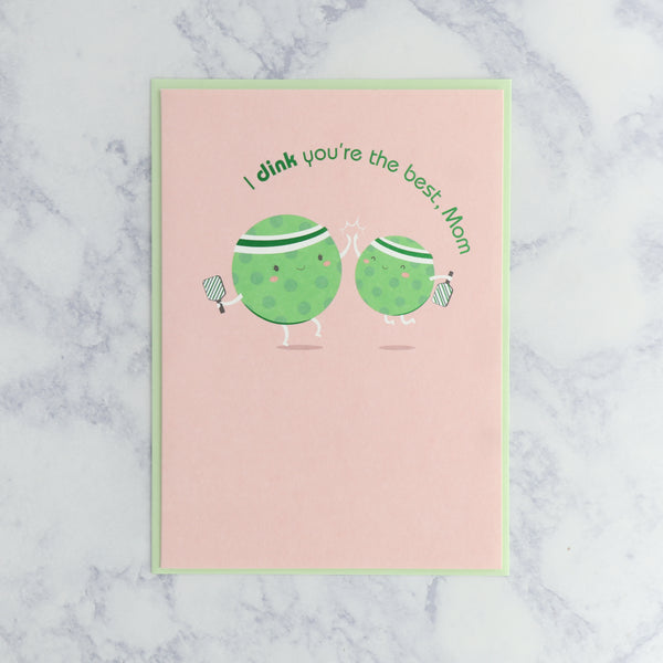 Pickleball Mom & Child Mother's Day Card (Mom)