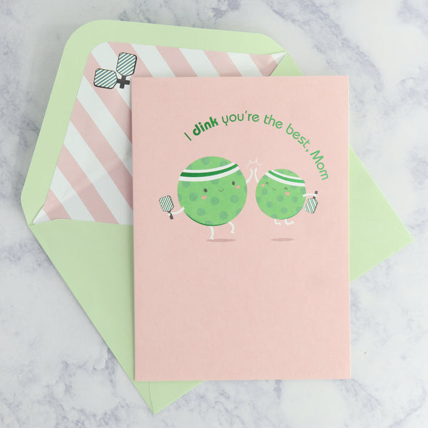 Pickleball Mom & Child Mother's Day Card (Mom)