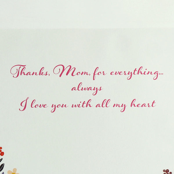 Flower Lettering Mother's Day Card (For Mom)