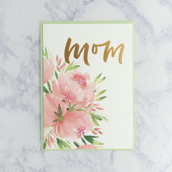 Bold Peonies Mother's Day Card (For Mom)