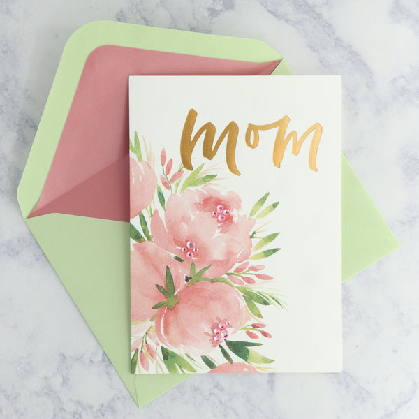 Bold Peonies Mother's Day Card (For Mom)