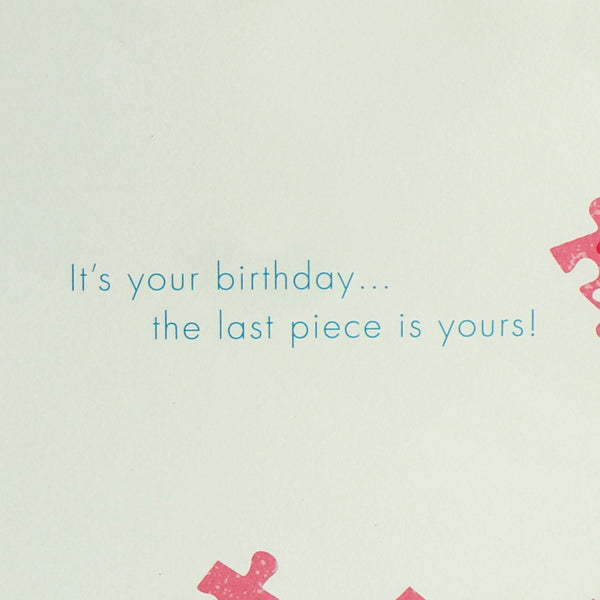 Cupcake Puzzle Birthday Card