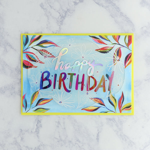 Colorful Acrylic Birthday Card