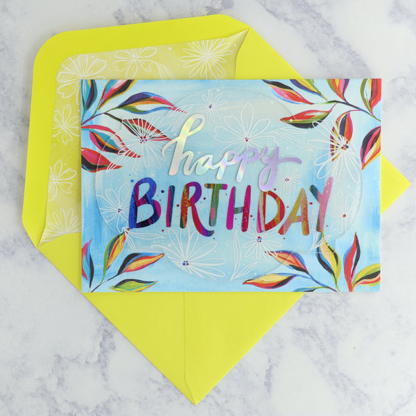 Colorful Acrylic Birthday Card