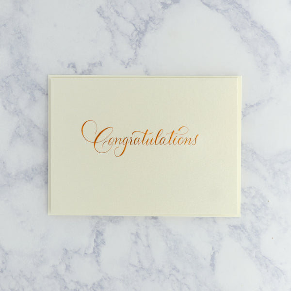 Congratulations Calligraphy Card