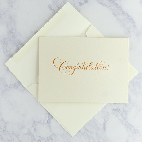 Congratulations Calligraphy Card