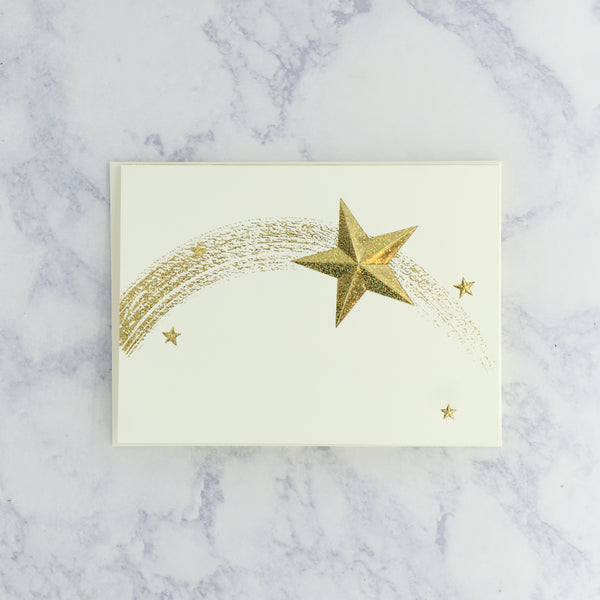 Shooting Star Congratulations Calligraphy Card
