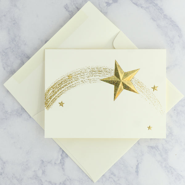 Shooting Star Congratulations Calligraphy Card