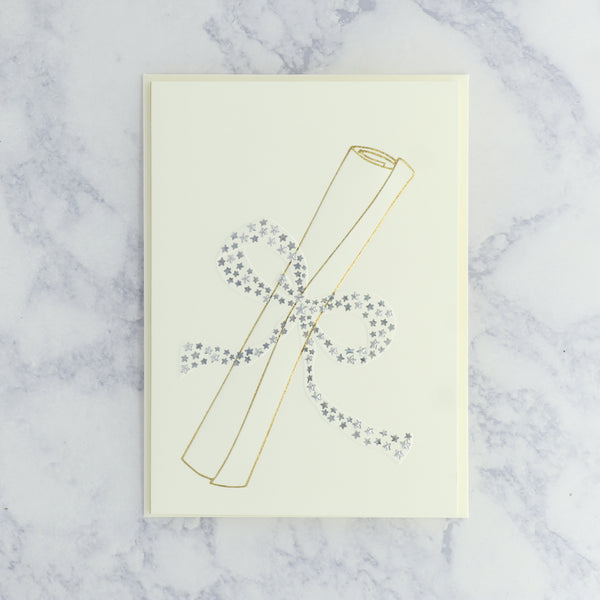 Engraved Diploma Graduation Card