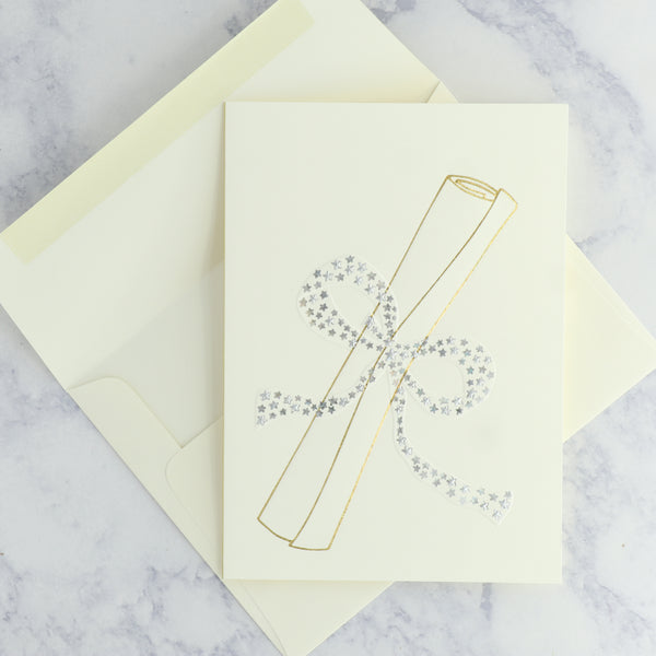 Engraved Diploma Graduation Card