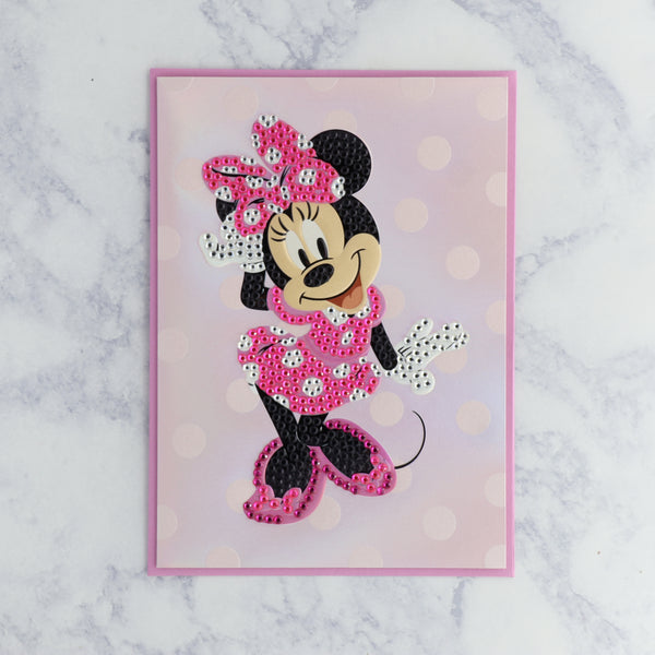 Gemmed Minnie Mouse Blank Card