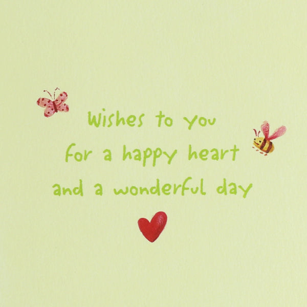 Ladybug Watering Flowers Mother's Day Card