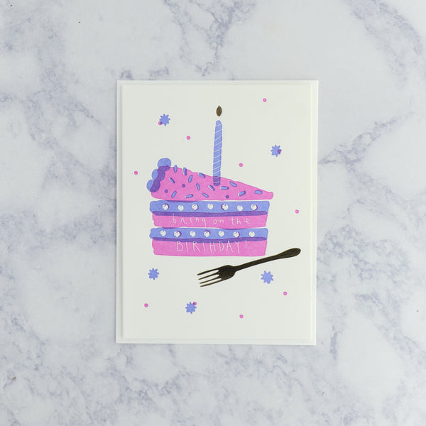 Letterpress Birthday Icon Birthday Card