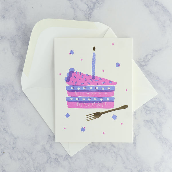 Letterpress Birthday Icon Birthday Card