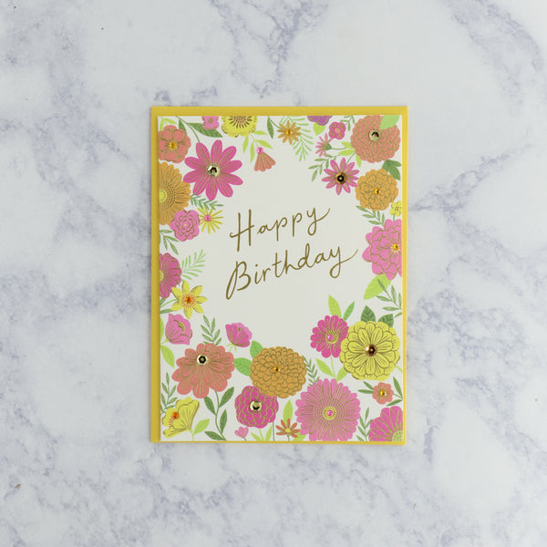 Wildflower Toss Birthday Card